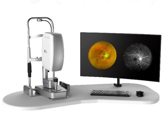 Laser Scanning Fundus Camera Professional Opthalmic Equipment Dengan pencitraan Fundus FOV 160 ° Ukuran Pupil Minimum 2 mm